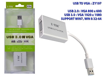 Cáp chuyển USB sang VGA